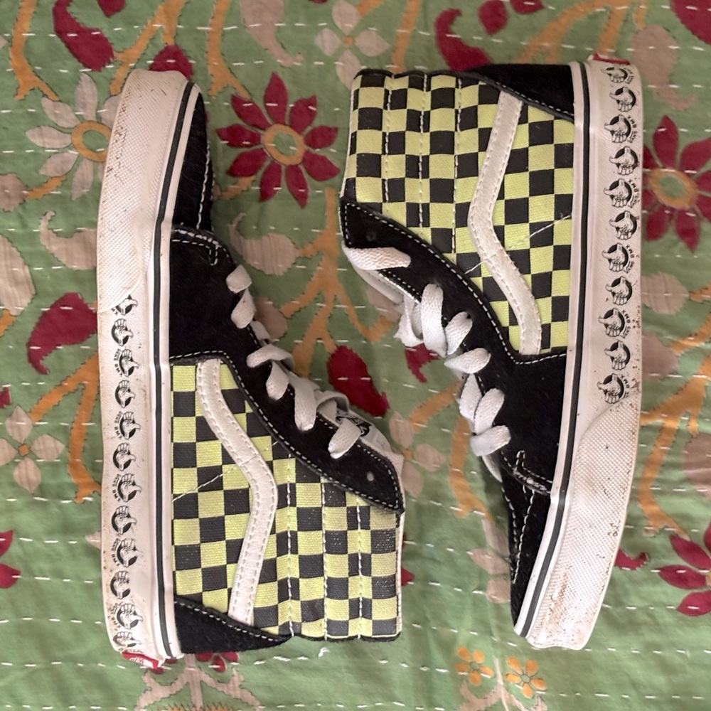 Vans Black and Yellow Sneakers